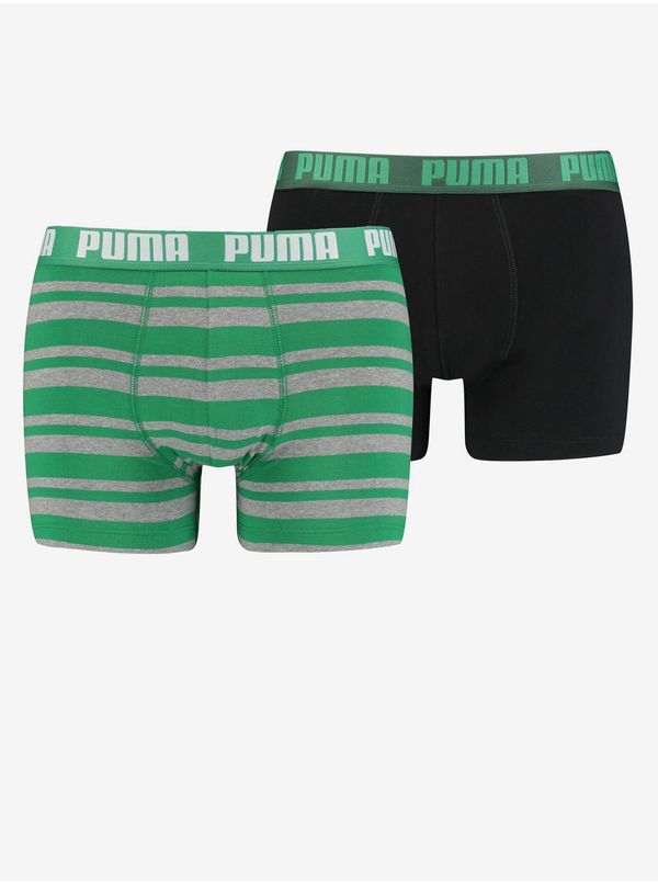 Puma Set of two men's boxers in black and green Puma - Men