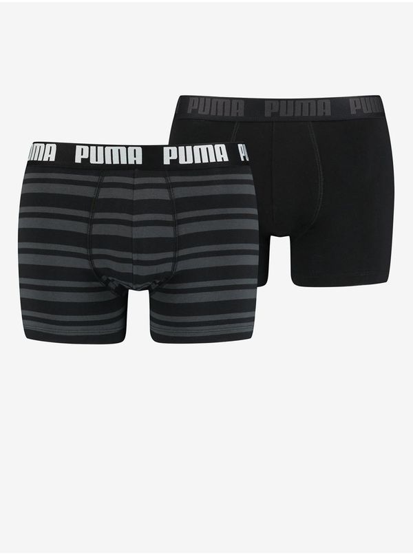 Puma Set of two men's boxers in dark gray and black Puma - Men