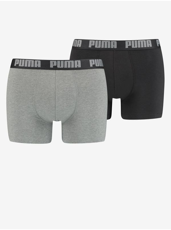 Puma Set of two men's boxers in light gray and black Puma - Men