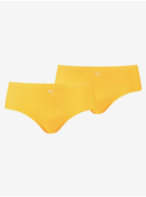 Puma Set of Two Yellow Women's Seamless Puma Panties - Women