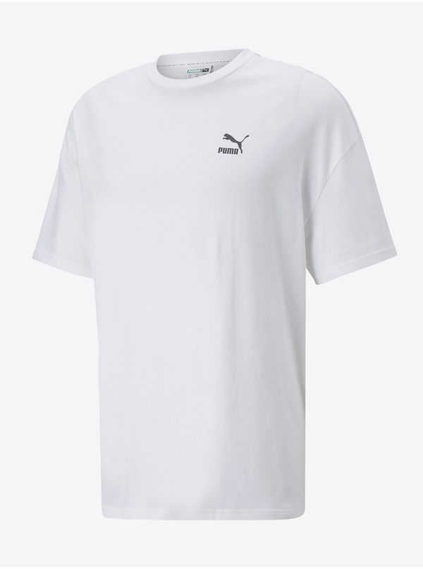 Puma White Men's Oversize T-Shirt Puma Classics - Men