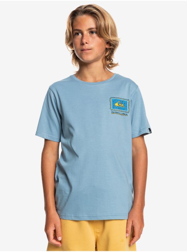 Quiksilver Light Blue Boys' T-Shirt with Quiksilver Radical Roots Print - Boys