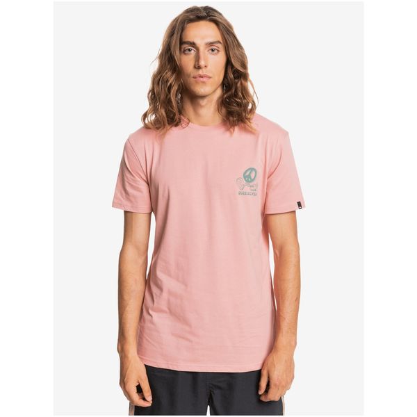 Quiksilver Light Pink Men's T-Shirt Quiksilver New World - Men