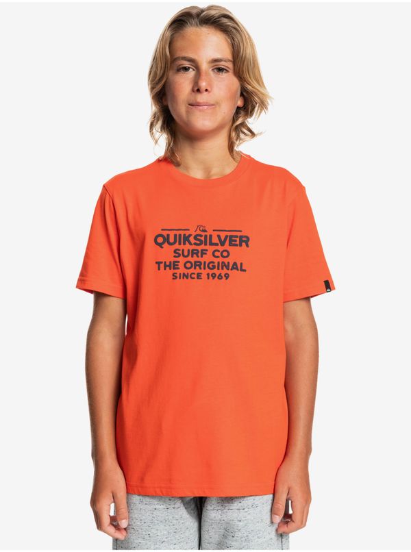 Quiksilver Orange Boys' T-Shirt Quiksilver - unisex