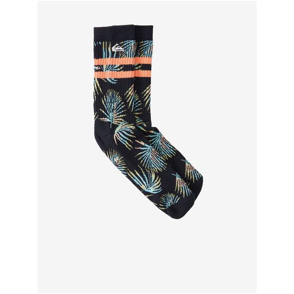 Quiksilver Quiksilver Set of two pairs of patterned socks in black and blue Quiksil - Men