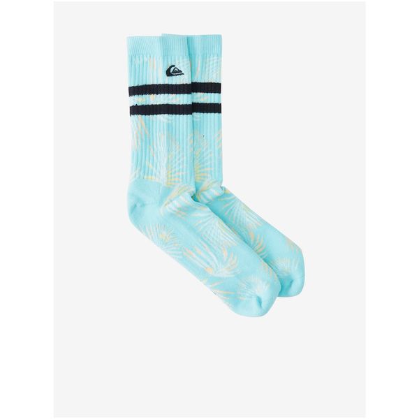 Quiksilver Set of two pairs of patterned socks in blue and gray Quiksilver - Men
