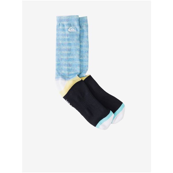 Quiksilver Set of two pairs of socks in black-blue and black Quiksilver - Men