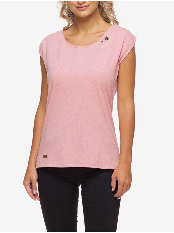 Ragwear Light Pink Women's T-Shirt Ragwear Greta - Women