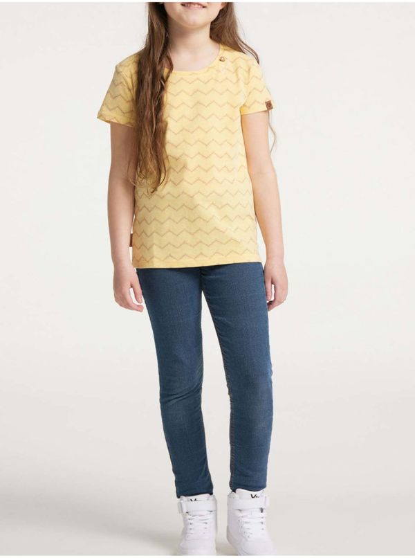 Ragwear Yellow Girl Patterned T-Shirt Ragwear Violka Chevron - Girls