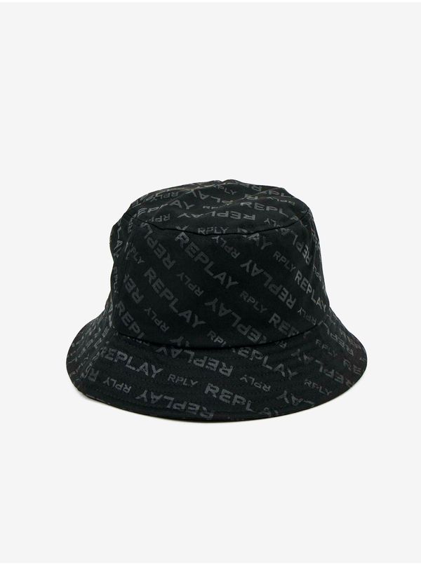 Replay Black Men's Replay Hat - Men's