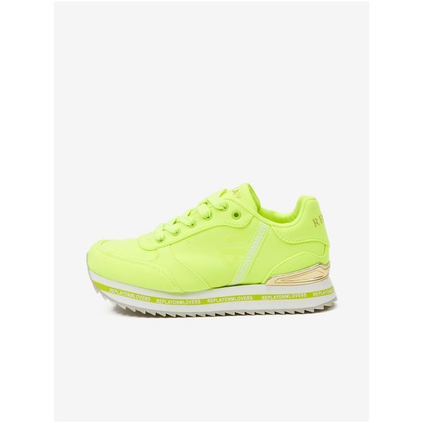 Replay Neon Yellow Girl Sneakers Replay - Girls