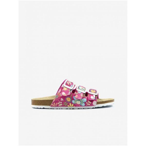 Richter Pink girly floral slippers Richter - Girls