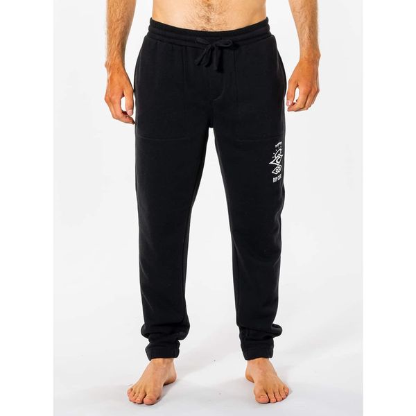 Rip Curl Black Men's Sweatpants with Print Rip Curl - Men's