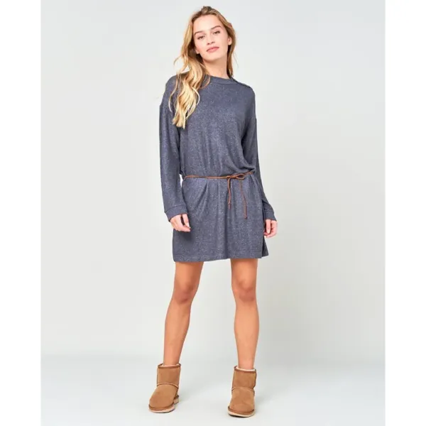 Rip Curl dress Rip Curl COZY LS DRESS Dark Gray Marle