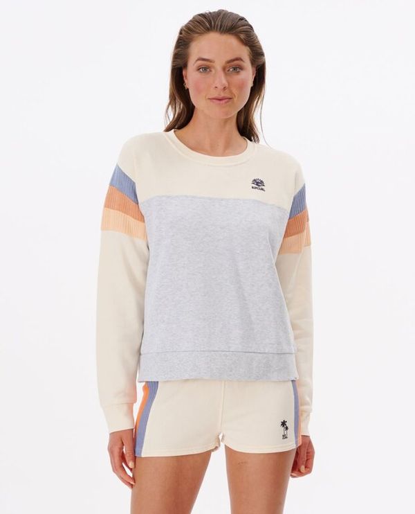 Rip Curl Sweatshirt Rip Curl MELTING CREW Off White