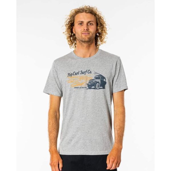 Rip Curl T-shirt Rip Curl KLAXON TEE Gray Marle