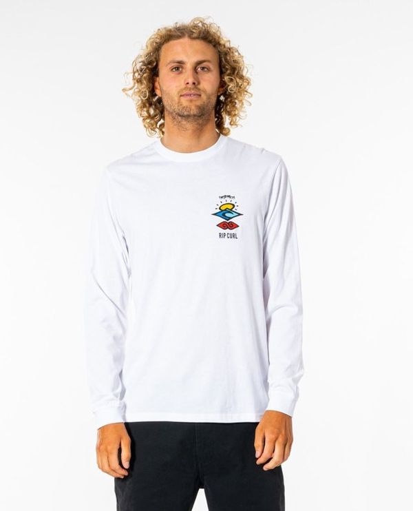 Rip Curl T-Shirt Rip Curl SEARCH ICON L/S TEE White