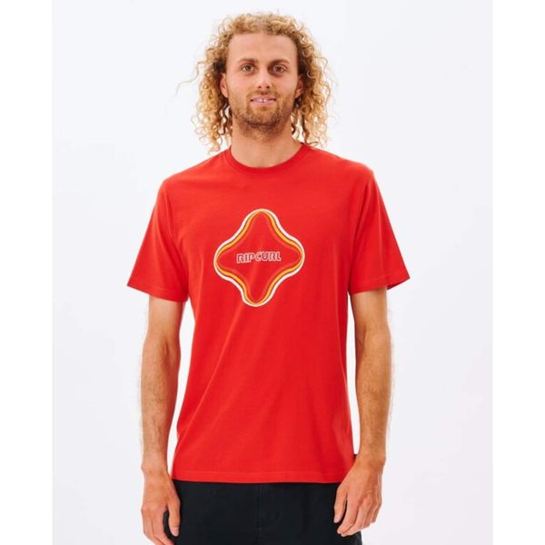 Rip Curl T-shirt Rip Curl SURF REVIVAL VIBRATION TEE Blood