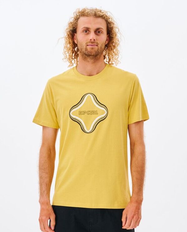 Rip Curl T-shirt Rip Curl SURF REVIVAL VIBRATIONS TEE Yellow Daze