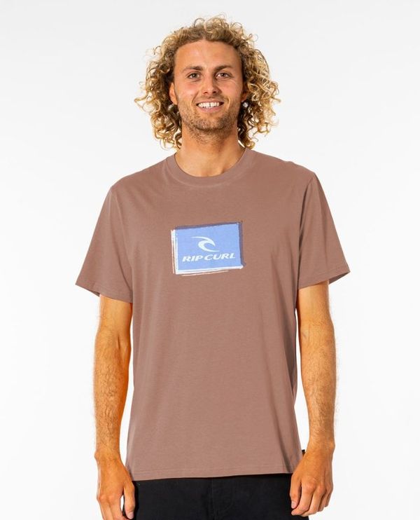 Rip Curl Tričko Rip Curl CORP ICON TEE  Washed Peach