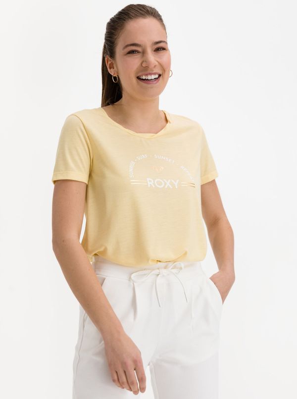 Roxy Yellow T-shirt with Roxy print - Women