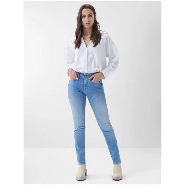 Salsa Jeans Blue Ladies Slim Fit Jeans with Embroidered Salsa Jeans Effect - Women
