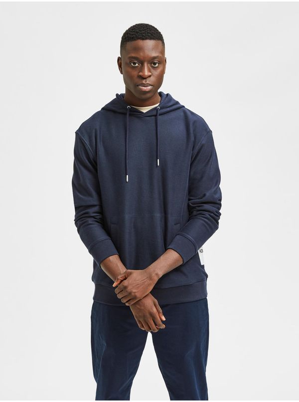 Selected Homme Dark Blue Hoodie Selected Homme Relax - Men