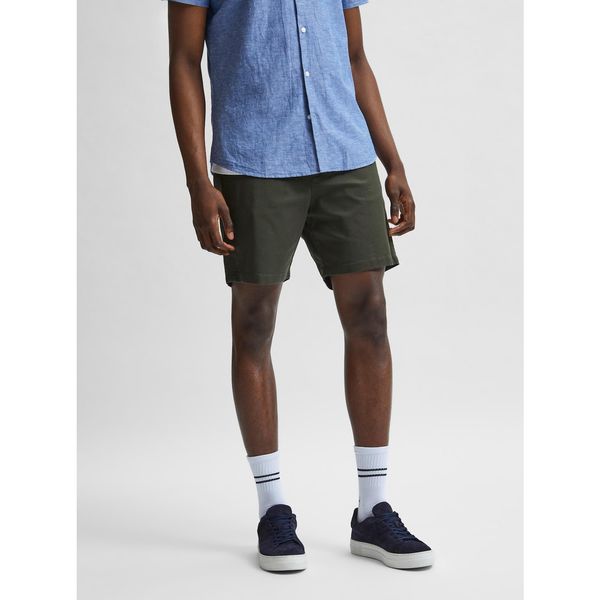 Selected Homme Khaki Chino Shorts Selected Homme Miles - Men