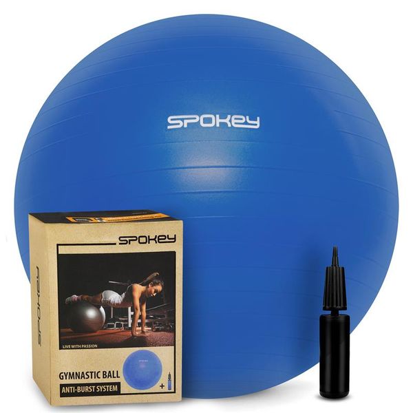 Spokey Spokey FITBALL III - Gymnastic lopta 55 cm vrátane pumpičky, blue