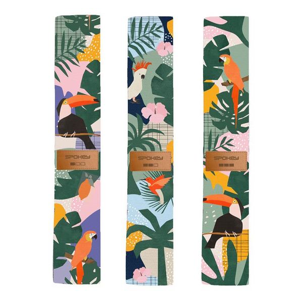 Spokey Spokey HOME JUNGLE Set of 3 strengthening cotton gum + packaging