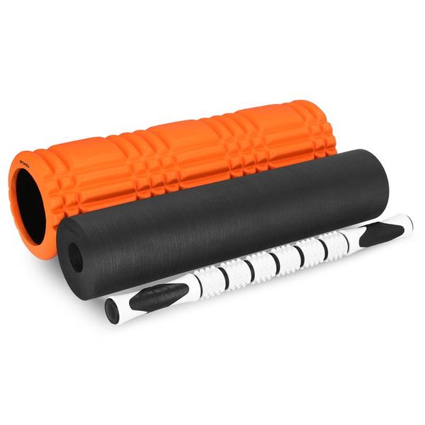 Spokey Spokey MIX ROLL fitness massage parsni valec 3in1, orange-black