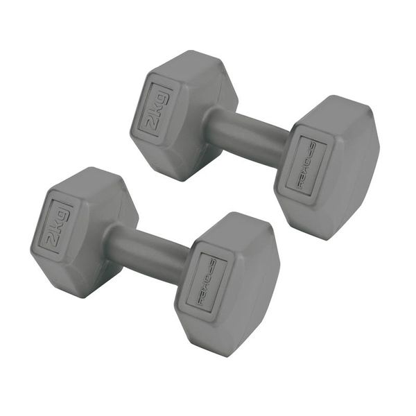 Spokey Spokey MONSTER III Set of six-edge dumbbells 2*2 kg