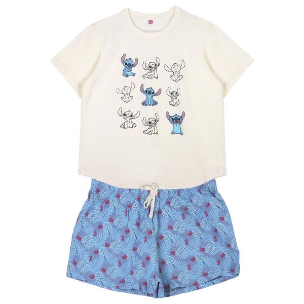 STITCH SHORT PYJAMAS SINGLE JERSEY POINT STITCH