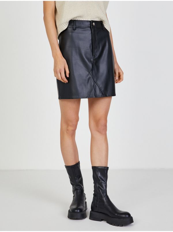 TALLY WEiJL Black Women's Short Leatherette Skirt TALLY WEiJL - Women
