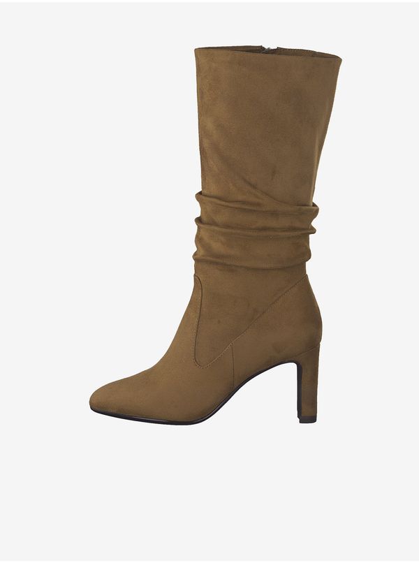 Tamaris Brown heeled boots in suede finish Tamaris - Ladies
