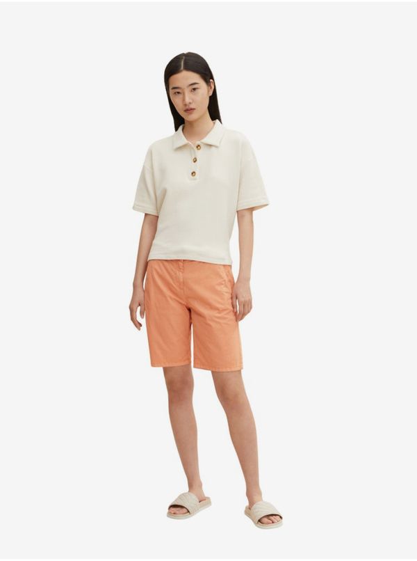 Tom Tailor Apricot Women's Chino Shorts with Tom Tailor Belt - Women