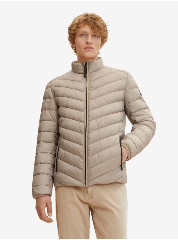 Tom Tailor Beige Men's Lightweight Quilted Jacket Tom Tailor - Men's