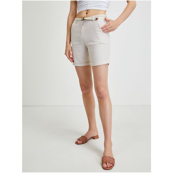 Tom Tailor Beige Women's Chino Shorts Tom Tailor - Women