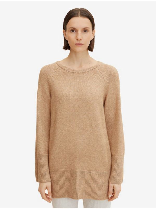 Tom Tailor Beige Women's Loose Basic Sweater Tom Tailor - Women