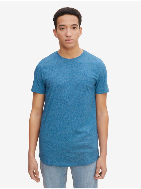 Tom Tailor Blue Men's Annealed Basic T-Shirt Tom Tailor Denim - Men