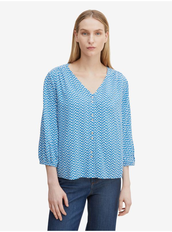 Tom Tailor Blue Women Patterned Blouse Tom Tailor - Women