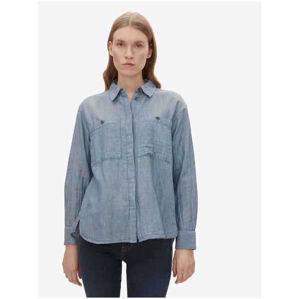 Tom Tailor Blue Women's Striped Shirt Tom Tailor - Women