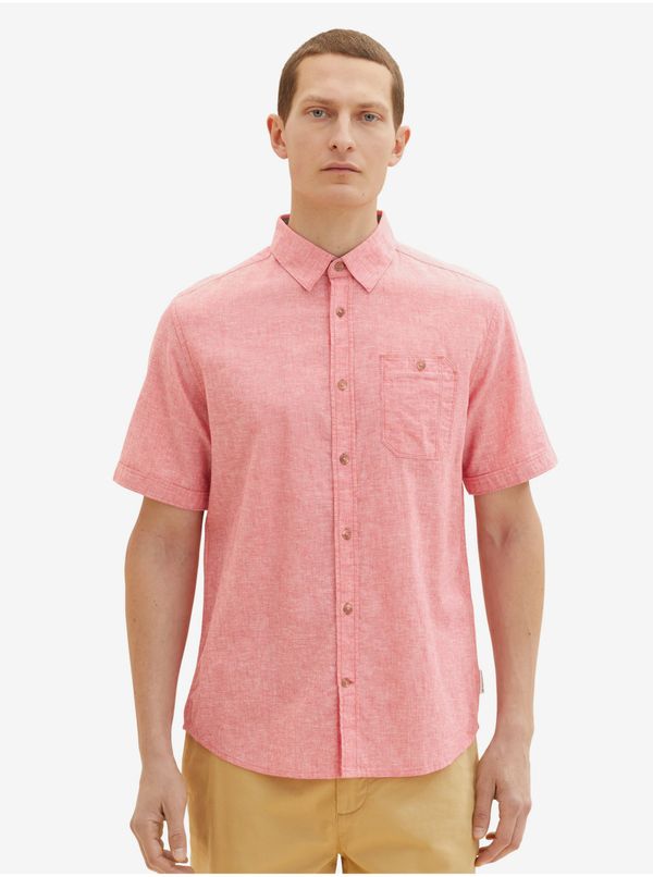 Tom Tailor Coral Men's Linen Shirt Tom Tailor - Men