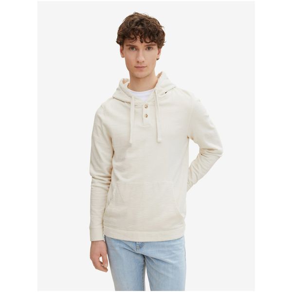 Tom Tailor Cream Men's Hoodie Tom Tailor - Men