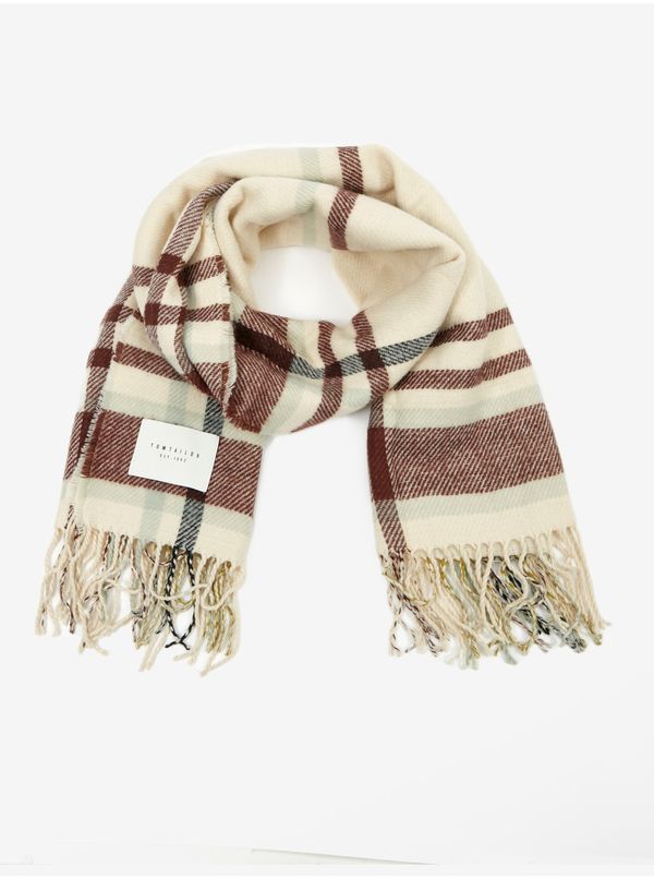 Tom Tailor Cream Women's Patterned Scarf Tom Tailor - Women