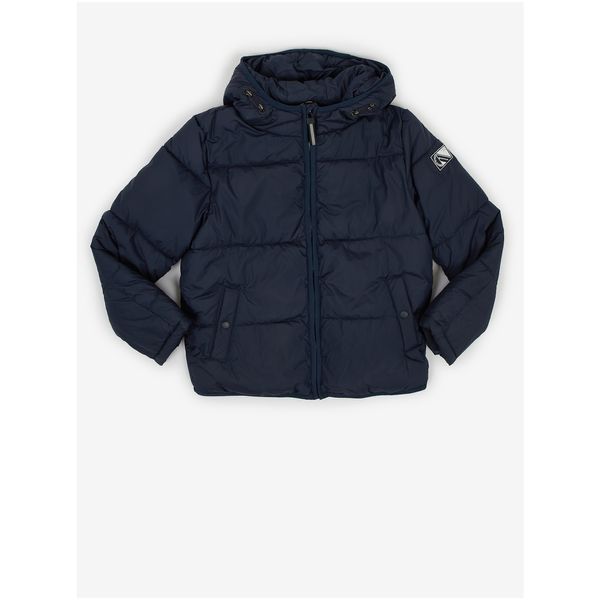 Tom Tailor Dark Blue Boys' Quilted Jacket with Hood Tom Tailor - Boys