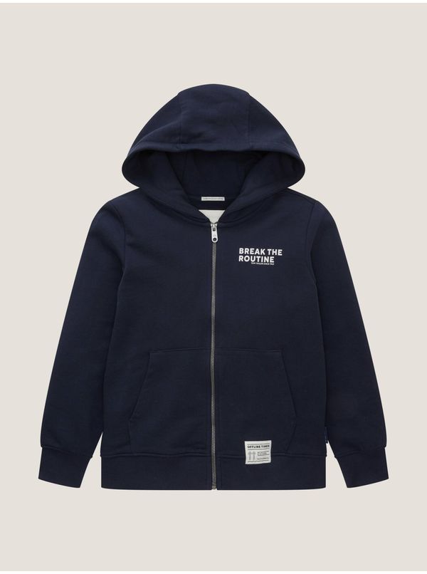 Tom Tailor Dark blue Boys' Zippered Hoodie Tom Tailor - Boys