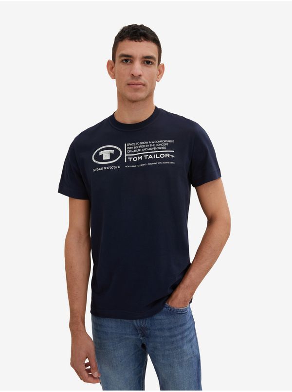 Tom Tailor Dark Blue Men's T-Shirt Tom Tailor - Men's