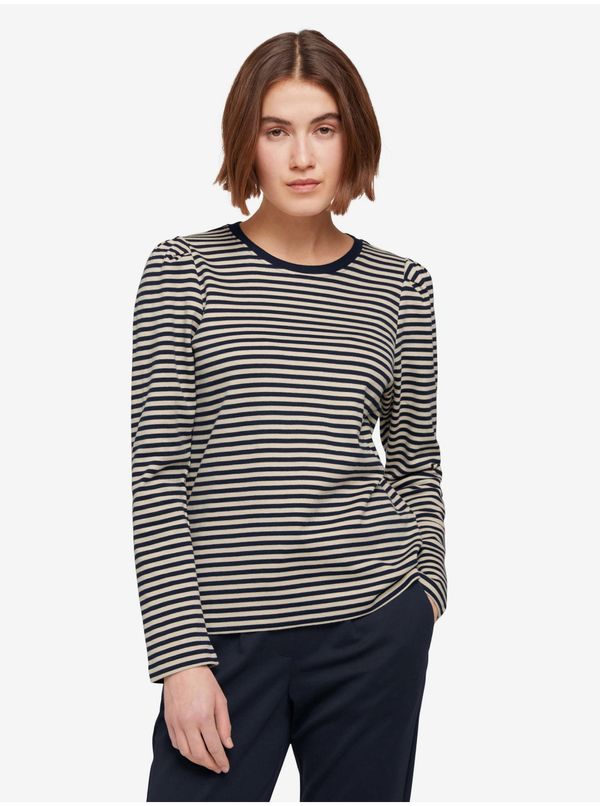 Tom Tailor Dark Blue Women's Striped T-Shirt Tom Tailor Denim - Women