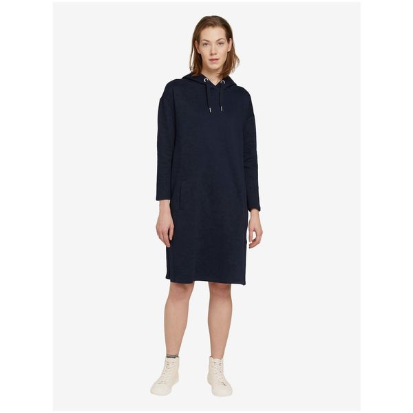 Tom Tailor Dark Blue Women's Sweatshirt Dress Tom Tailor - Women